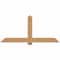 Ekena Millwork Eugene Smooth Timber Gable Bracket, Western Red Cedar, 72"W x 33"H x 5 1/2"D x 5 1/2"F, 11/12 Pitch GBW072X33X0606EUG00SWR - alternate 1